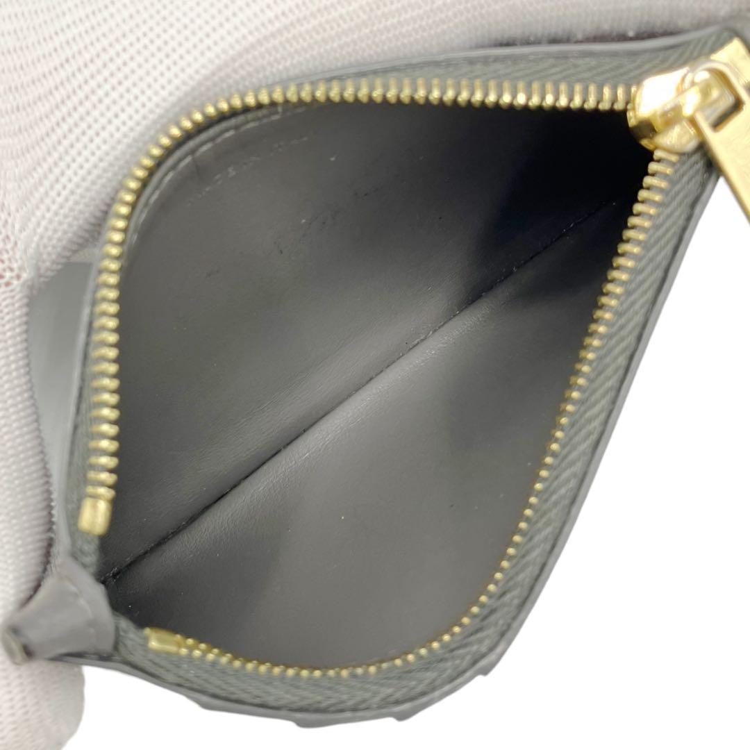 良品✨ セリーヌ ジップ付き コンパクトカードホルダー グレー 4