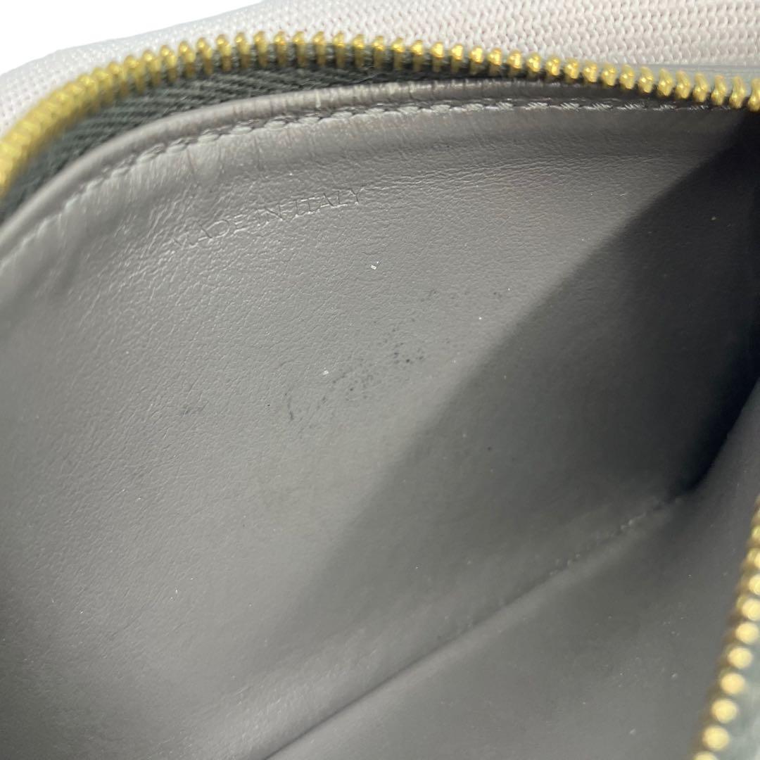 良品✨ セリーヌ ジップ付き コンパクトカードホルダー グレー 5