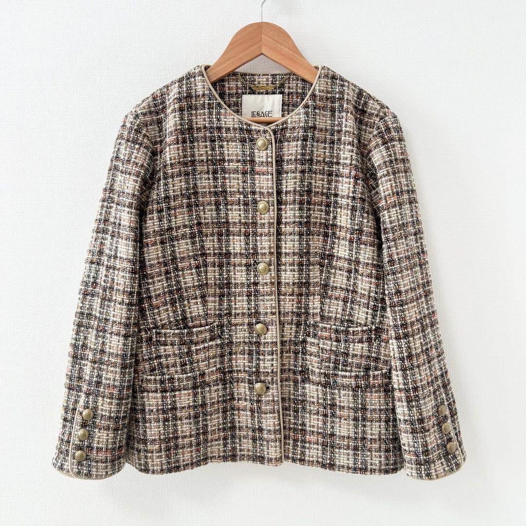 美品✨ジャーナルスタンダードレサージュ　BALLIツィード コンパクトジャケット