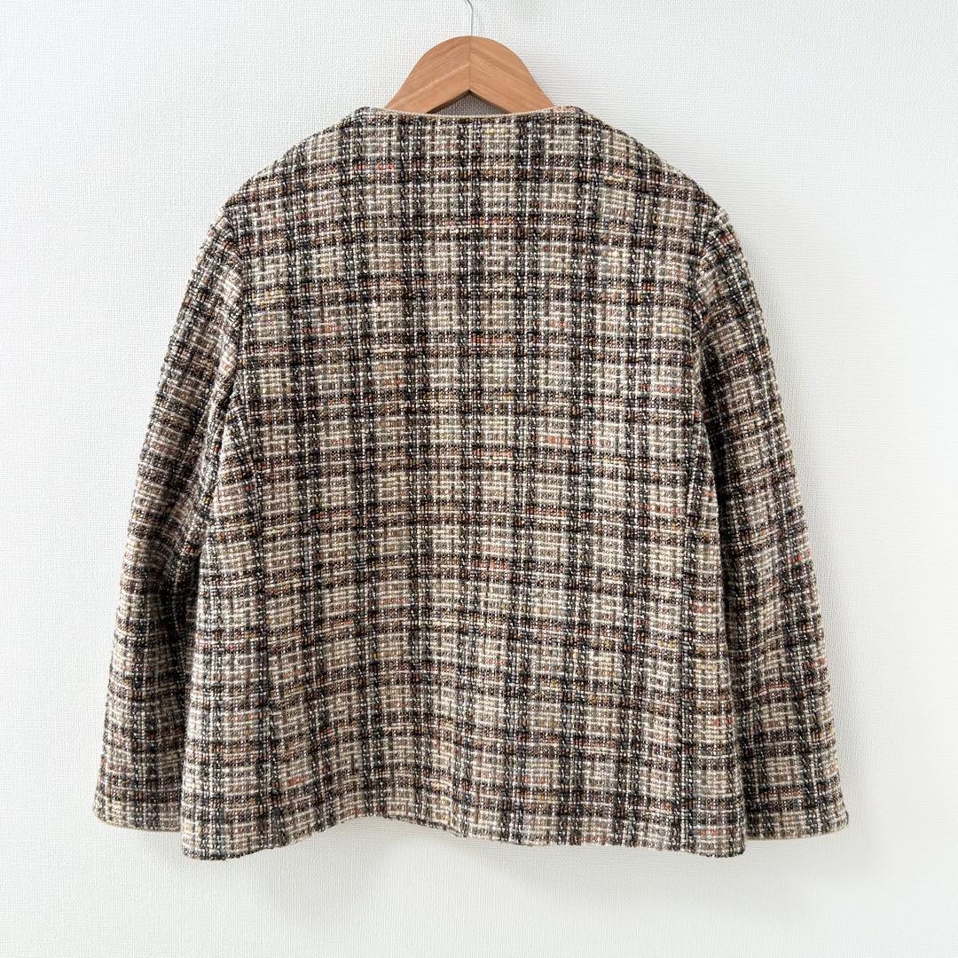 美品✨ジャーナルスタンダードレサージュ　BALLIツィード コンパクトジャケット 3