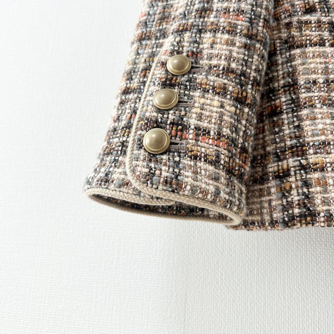 美品✨ジャーナルスタンダードレサージュ　BALLIツィード コンパクトジャケット 6