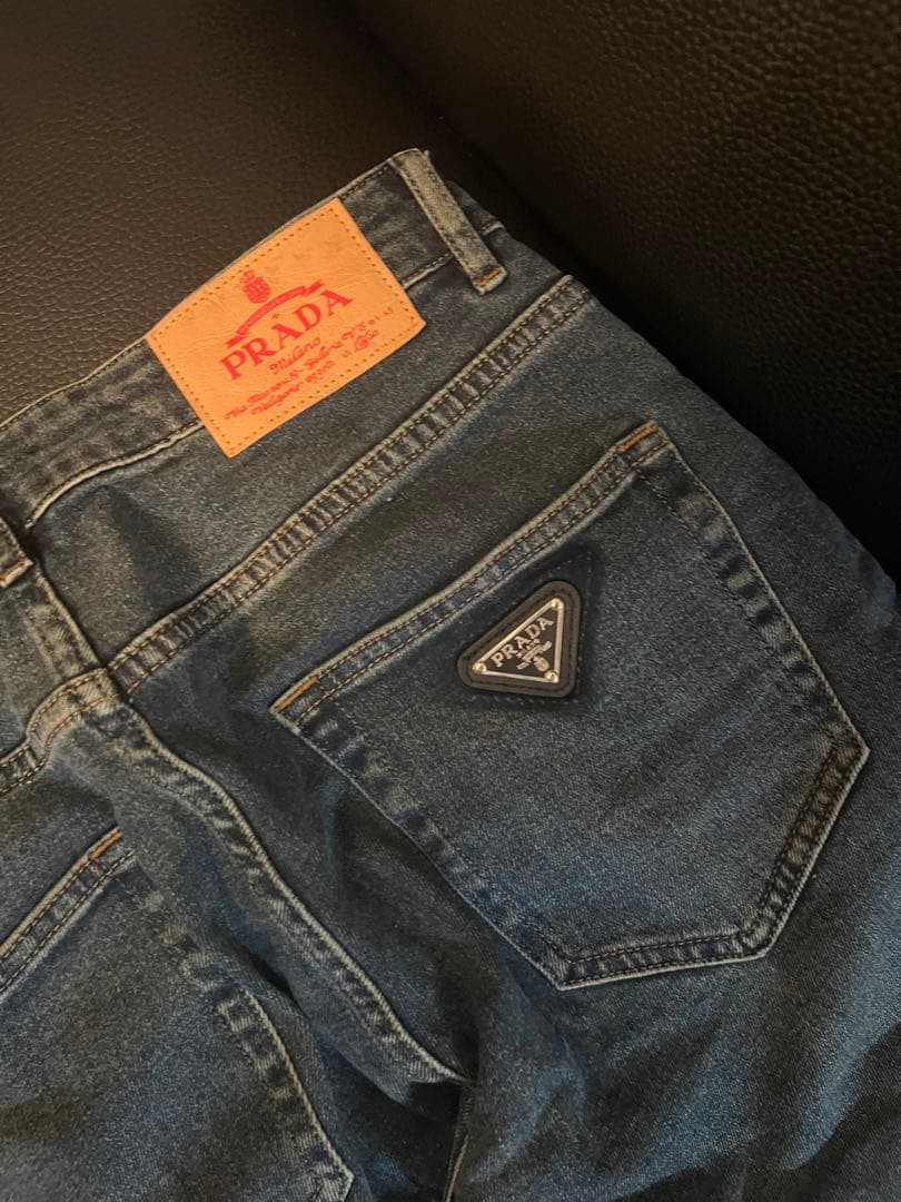 PRADA ダークブルー スリムフィット デニム 3