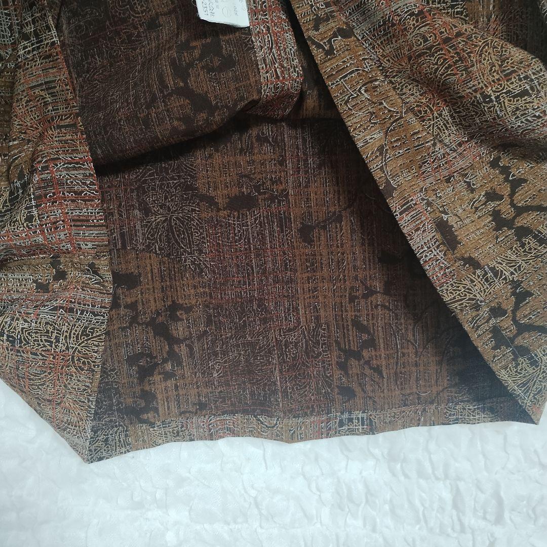 ピエールカルダン ブラウン系総柄 長袖シャツ L シンプル 4