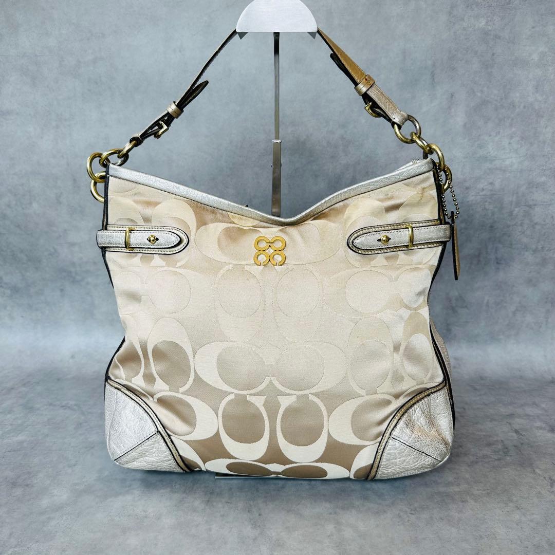 COACH Colette Signature Satin Hobo Bag 2