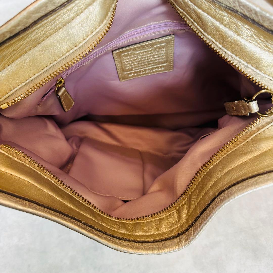 COACH Colette Signature Satin Hobo Bag 13