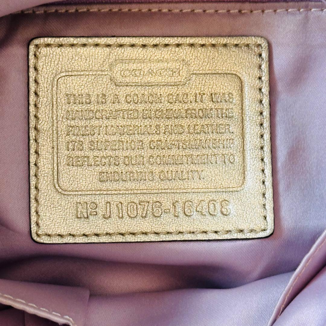 COACH Colette Signature Satin Hobo Bag 15