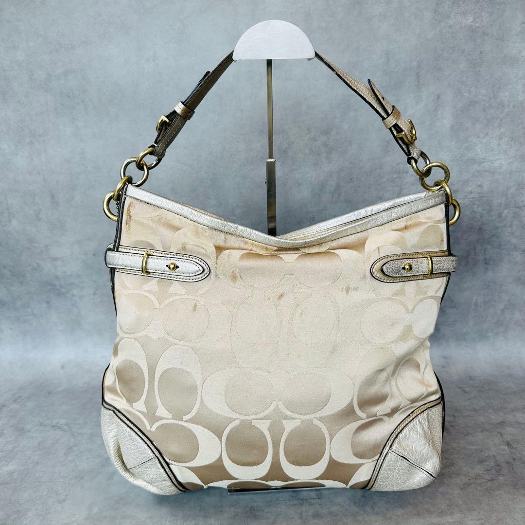 COACH Colette Signature Satin Hobo Bag 3