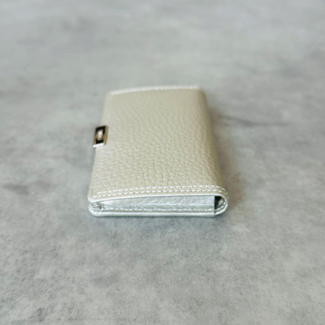 WAKO 名刺入れ　カードケース　メタルロゴ　レザー　シルバー 7