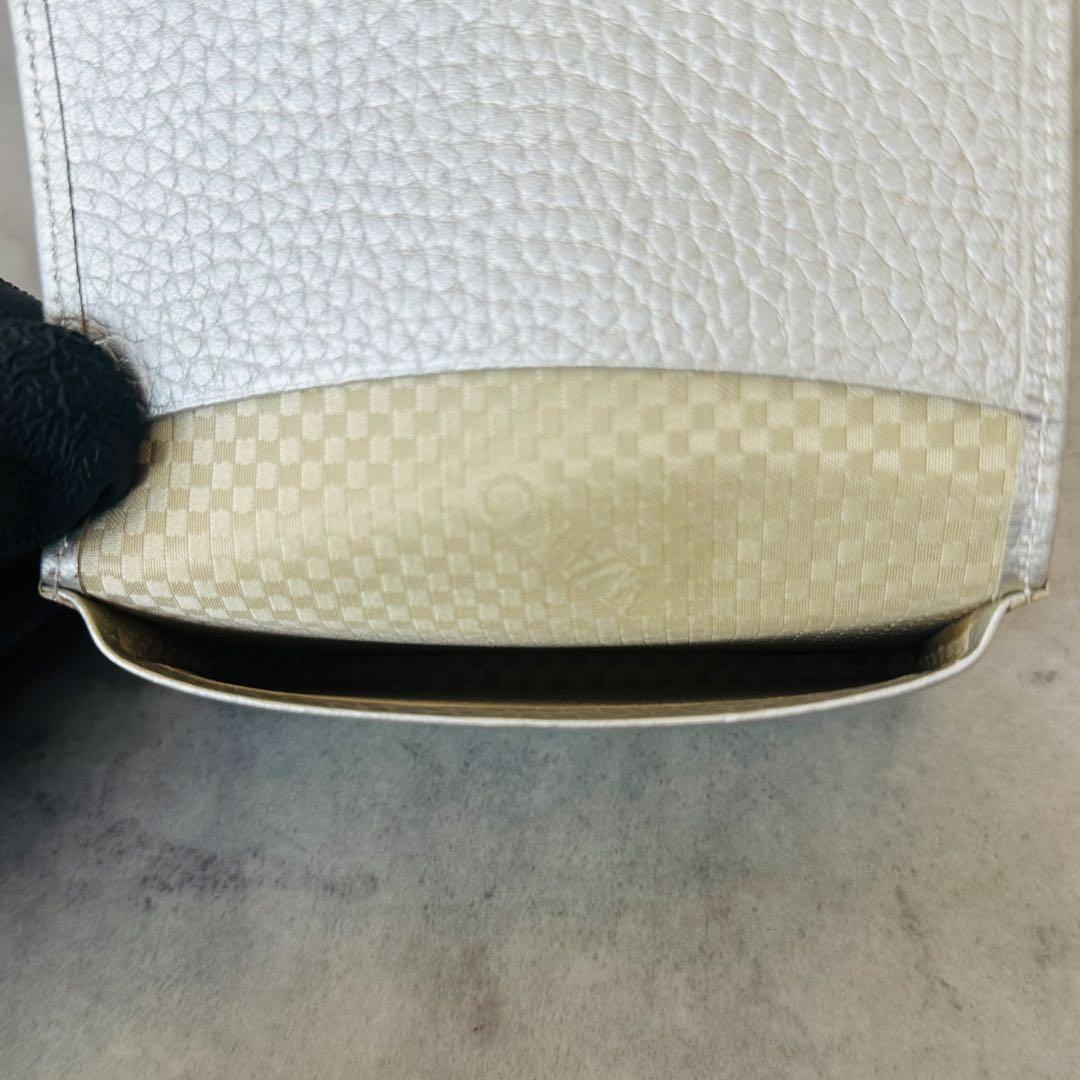 WAKO 名刺入れ　カードケース　メタルロゴ　レザー　シルバー 10