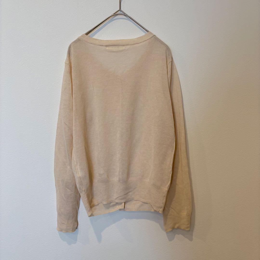 グローブ カーディガン ベージュ M きれいめ シンプル 羽織り　前ボタン 6