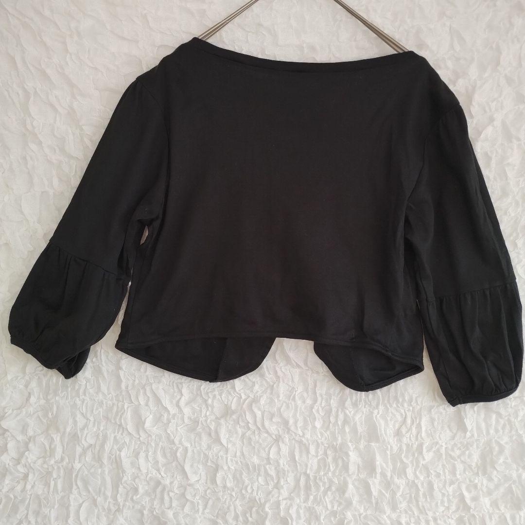 ペイトンプレイス ブラック 五分袖 ボレロ 可愛い ボタン カジュアル オフィス 6