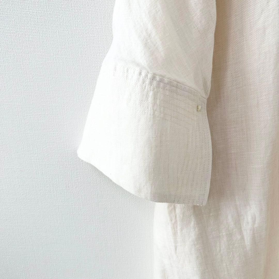 新品未使用✨カオス　chaos アルパカリネンカフカワンピース　オフホワイト 5