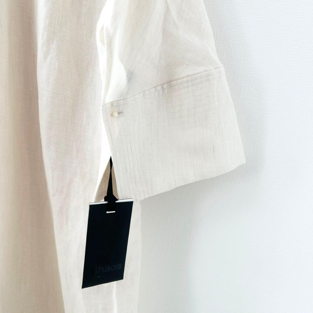 新品未使用✨カオス　chaos アルパカリネンカフカワンピース　オフホワイト 6
