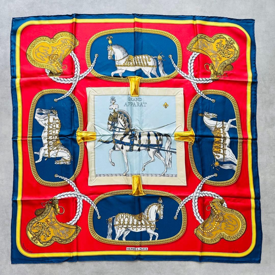 HERMES カレ90 《グラン・アパラ》 GRAND APPARAT 盛装の馬