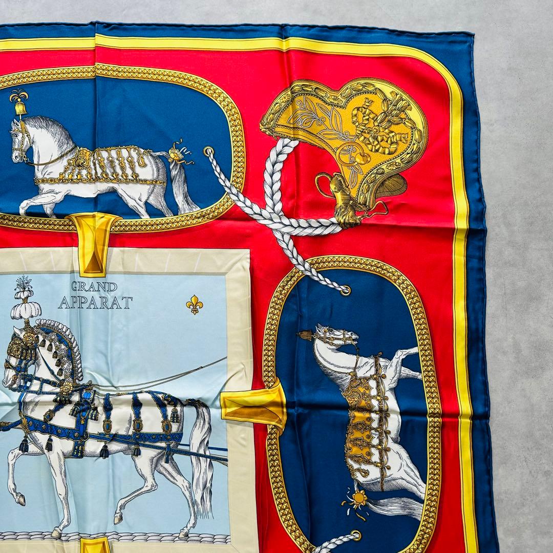 HERMES カレ90 《グラン・アパラ》 GRAND APPARAT 盛装の馬 3