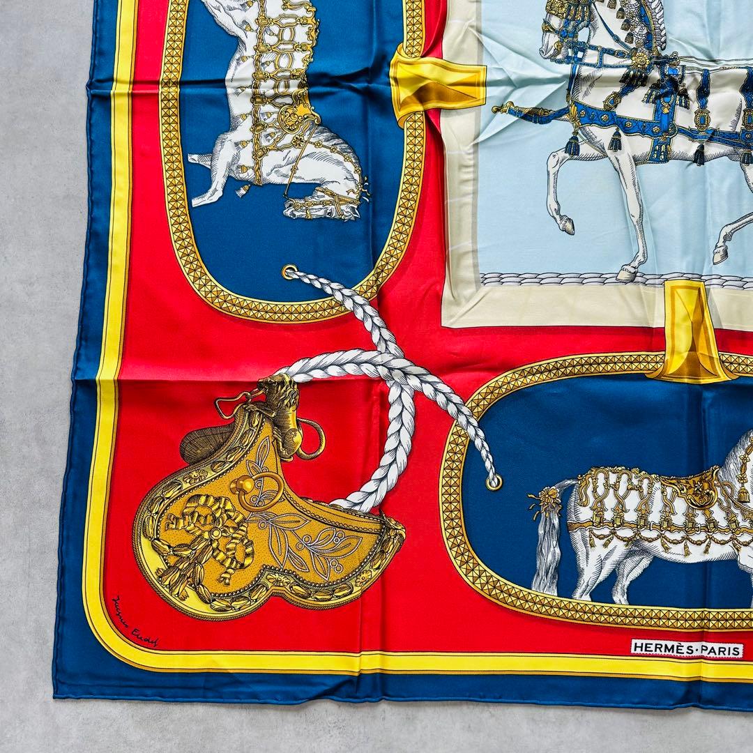 HERMES カレ90 《グラン・アパラ》 GRAND APPARAT 盛装の馬 5