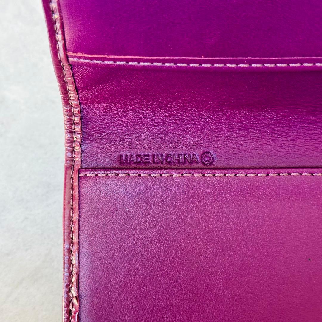 未使用✨COACH Signature Passport Case PURPLE 12