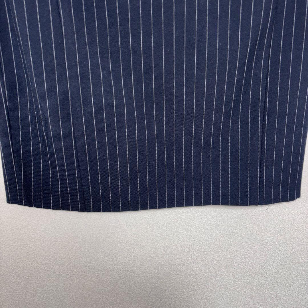 m.f.editorial ネイビーストライプ タイトミニスカート L d781 8