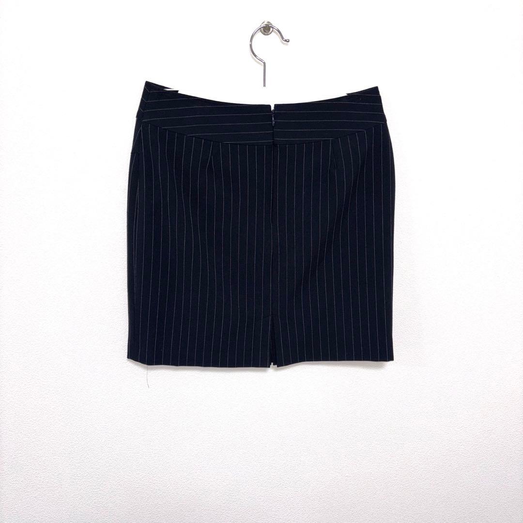 m.f.editorial ネイビーストライプ タイトミニスカート L d781 9
