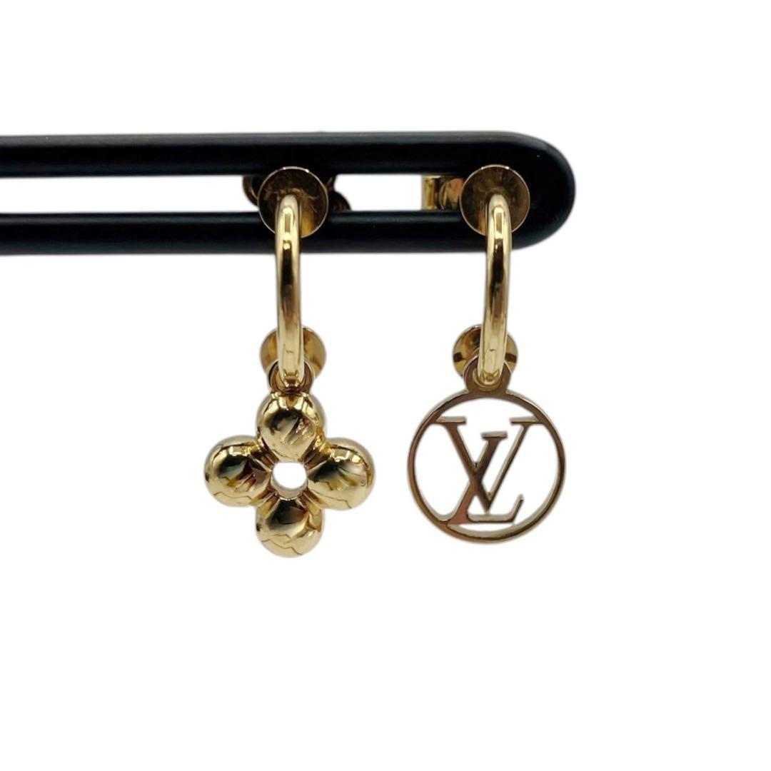 美品✨ ルイヴィトン ブックルドレイユ ロゴマニア ピアス