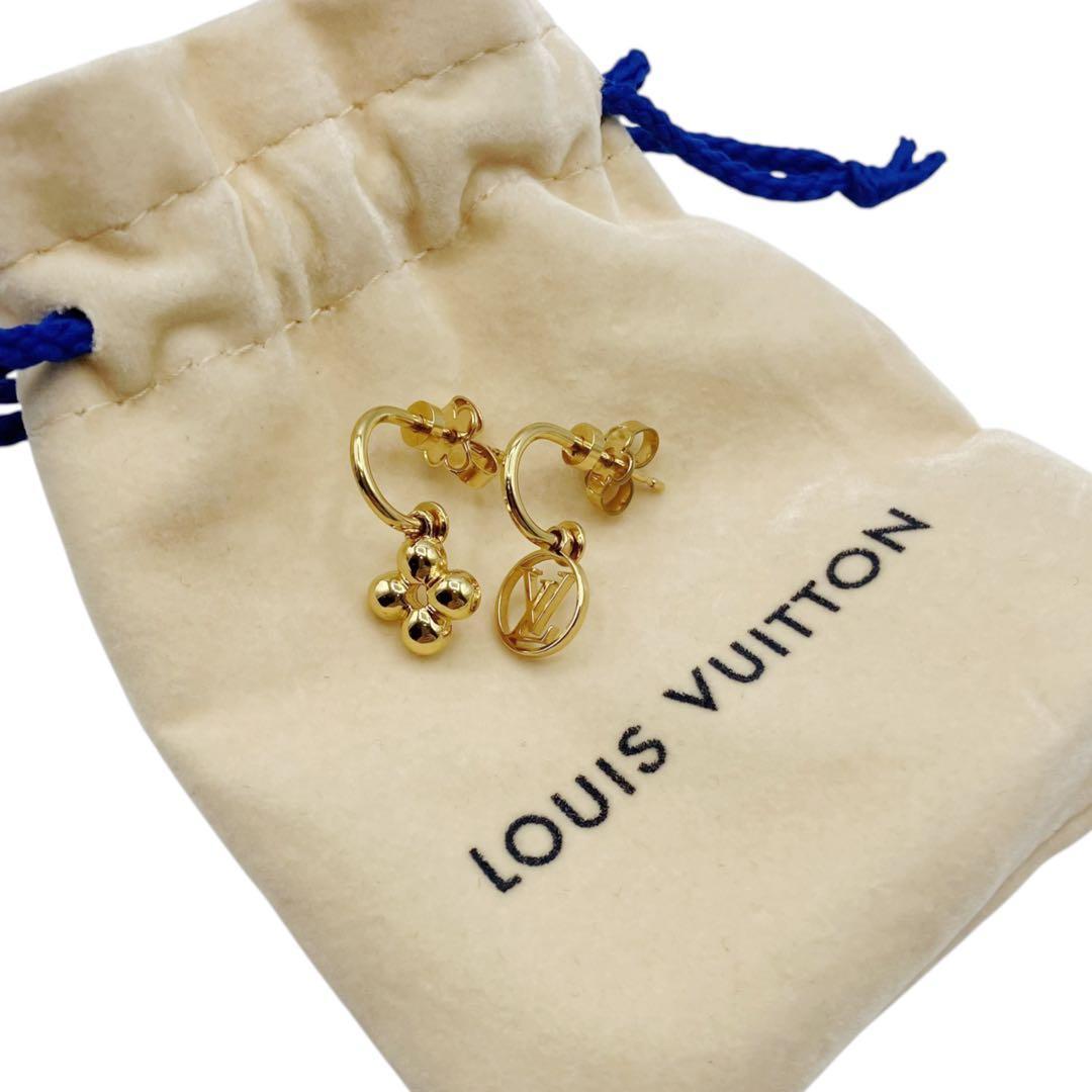美品✨ ルイヴィトン ブックルドレイユ ロゴマニア ピアス 7