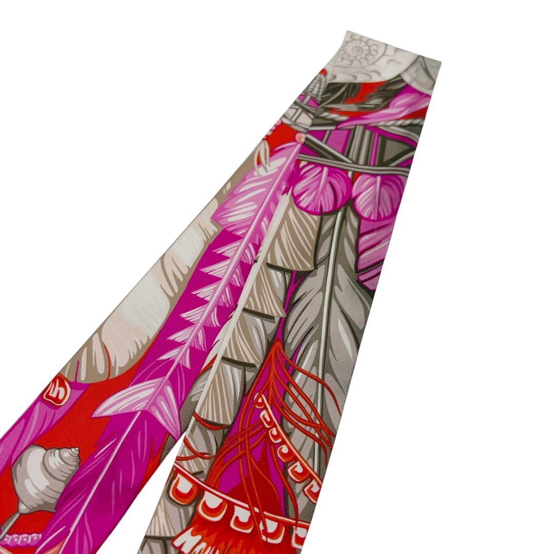 ⭐️良品⭐️ エルメス ツイリー ダンスパシフィック スカーフ ピンク 4