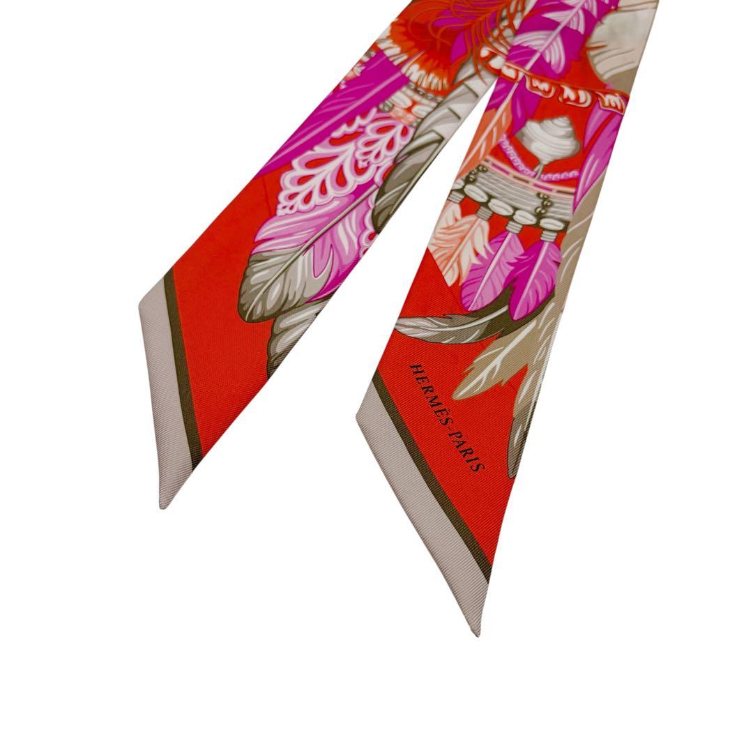 ⭐️良品⭐️ エルメス ツイリー ダンスパシフィック スカーフ ピンク 5