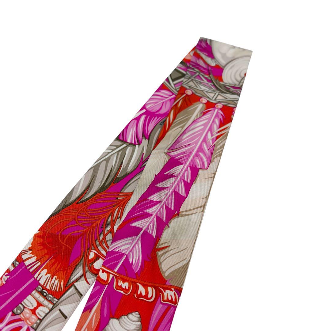 ⭐️良品⭐️ エルメス ツイリー ダンスパシフィック スカーフ ピンク 6