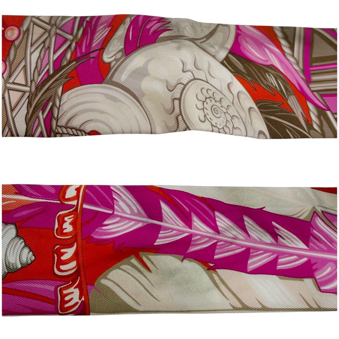 ⭐️良品⭐️ エルメス ツイリー ダンスパシフィック スカーフ ピンク 8