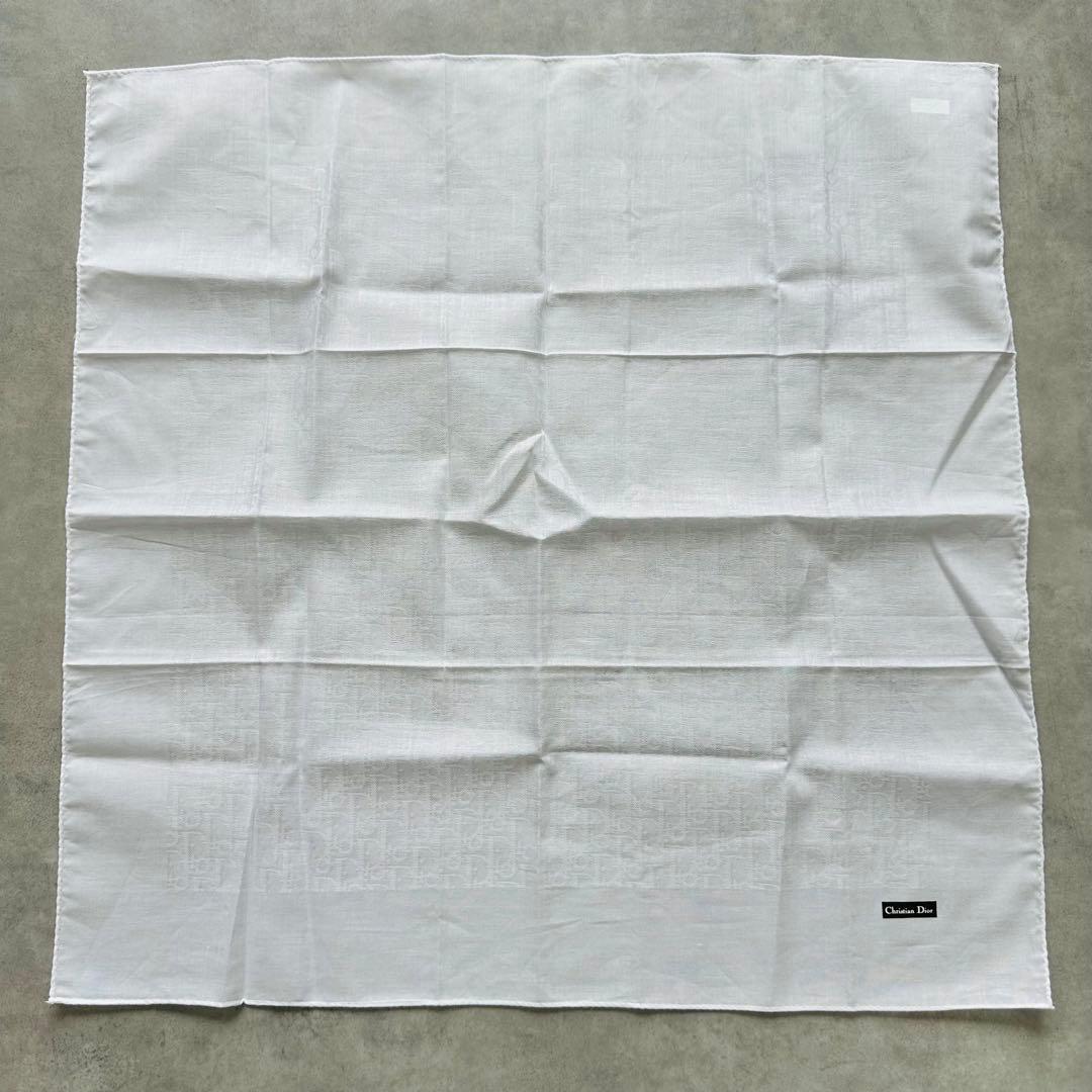 未使用✨Christian Dior トロッター ホワイトハンカチ