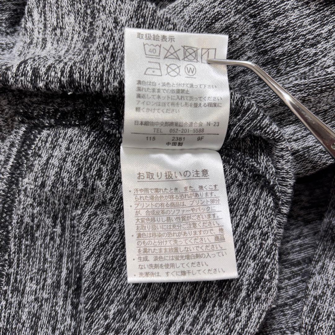 Sureve Vネック メランジ柄ニットセーター L グレー系d731 14