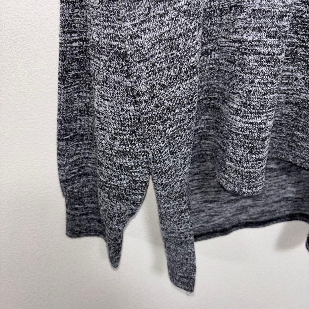 Sureve Vネック メランジ柄ニットセーター L グレー系d731 6
