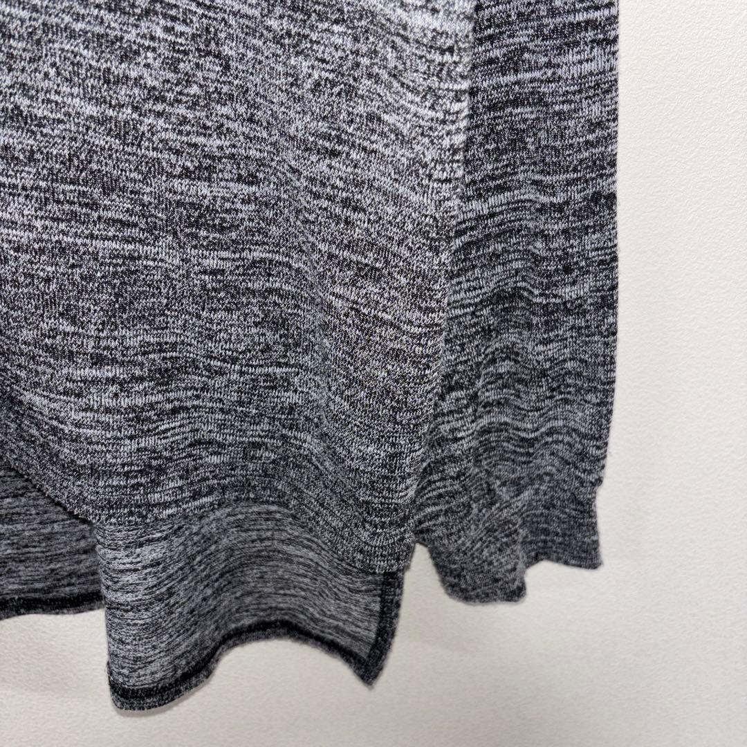 Sureve Vネック メランジ柄ニットセーター L グレー系d731 9