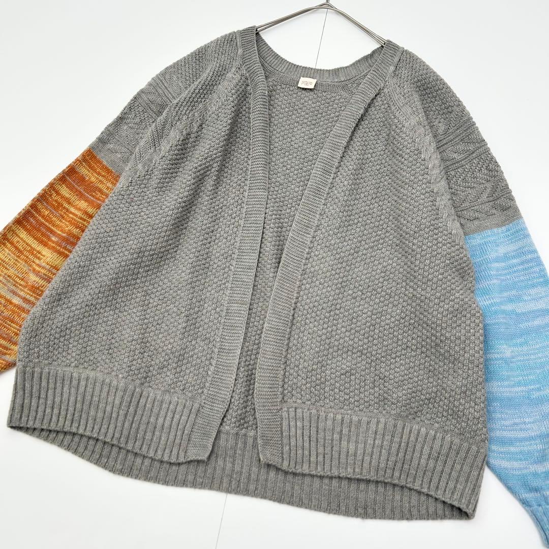 美品✨タマキニイメ　カーディガン　長袖　グレー　オレンジ　ブルー 2