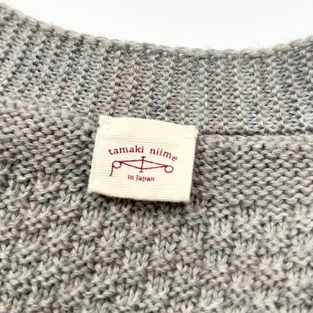 美品✨タマキニイメ　カーディガン　長袖　グレー　オレンジ　ブルー 6