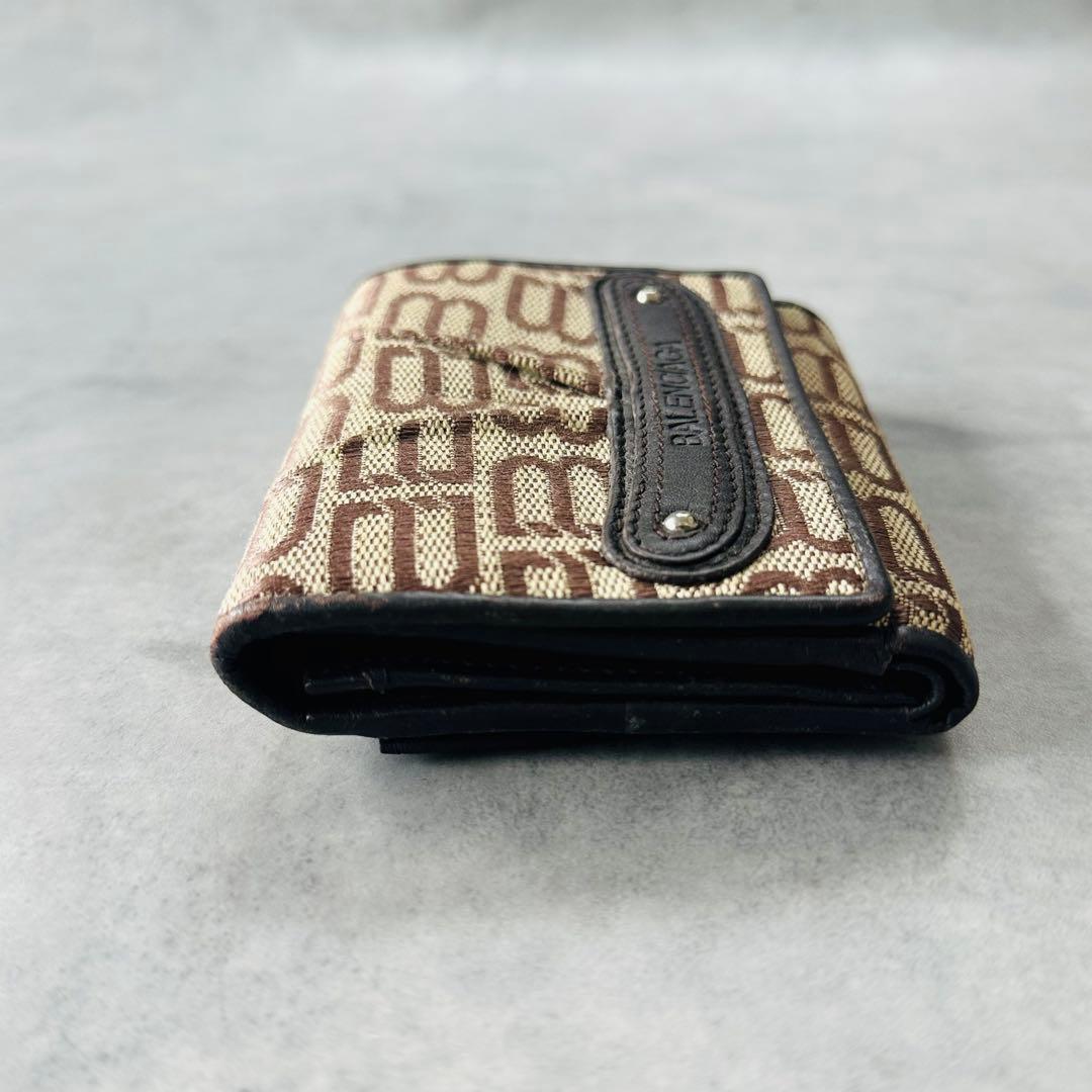超希少✨BALENCIAGA BBモノグラム 三つ折財布 コンパクトウォレット 7