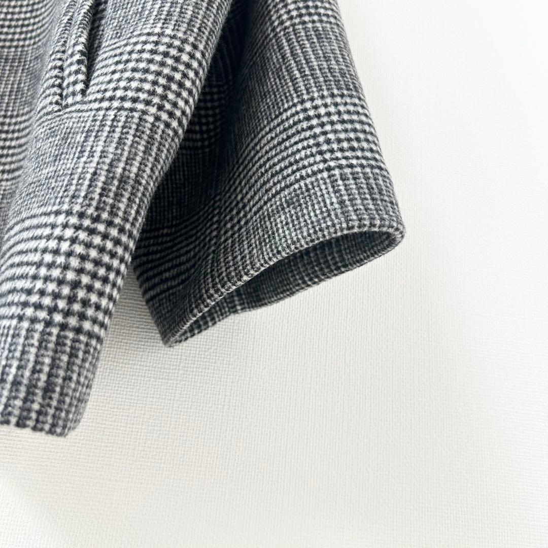 美品✨ジャーナルスタンダード　スーパー140ビーバーノーカラーショートコート 6