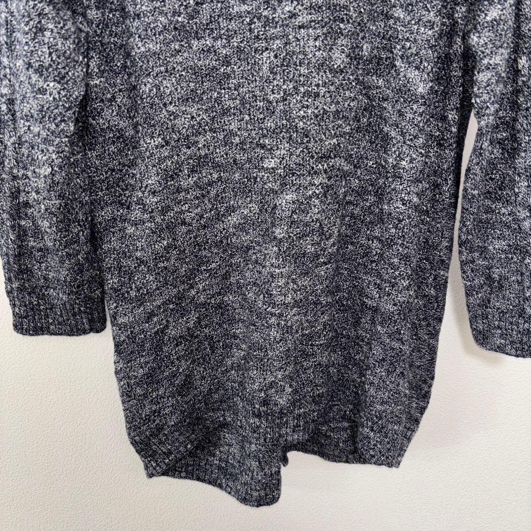 TK ブルーグレー系 メレンゲニットカーディガン Mリネン混d711 14