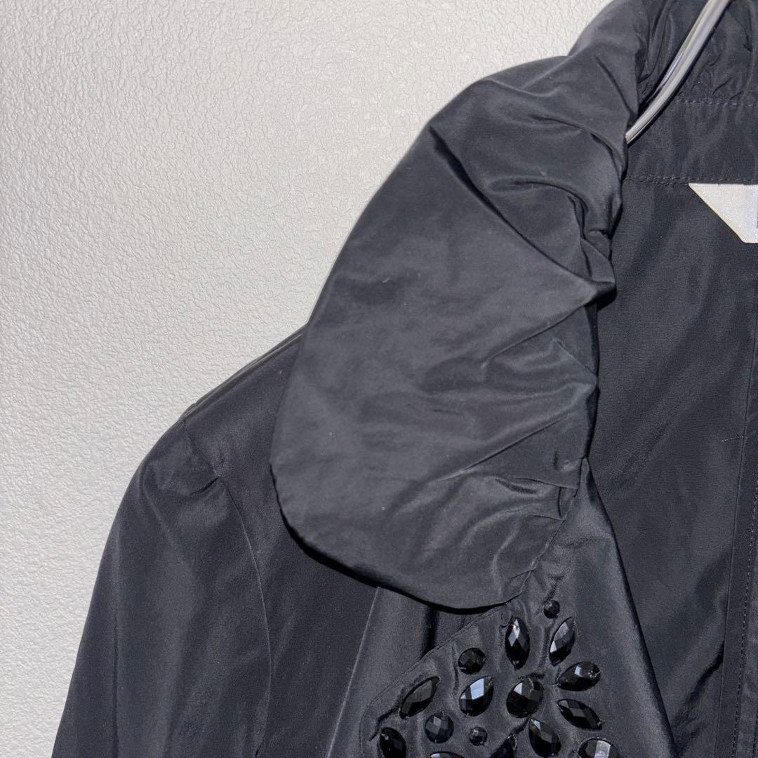 LA.SUMERラシュメール ビジュー付フリルテーラードジャケット M d698 4