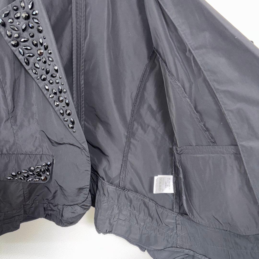 LA.SUMERラシュメール ビジュー付フリルテーラードジャケット M d698 10