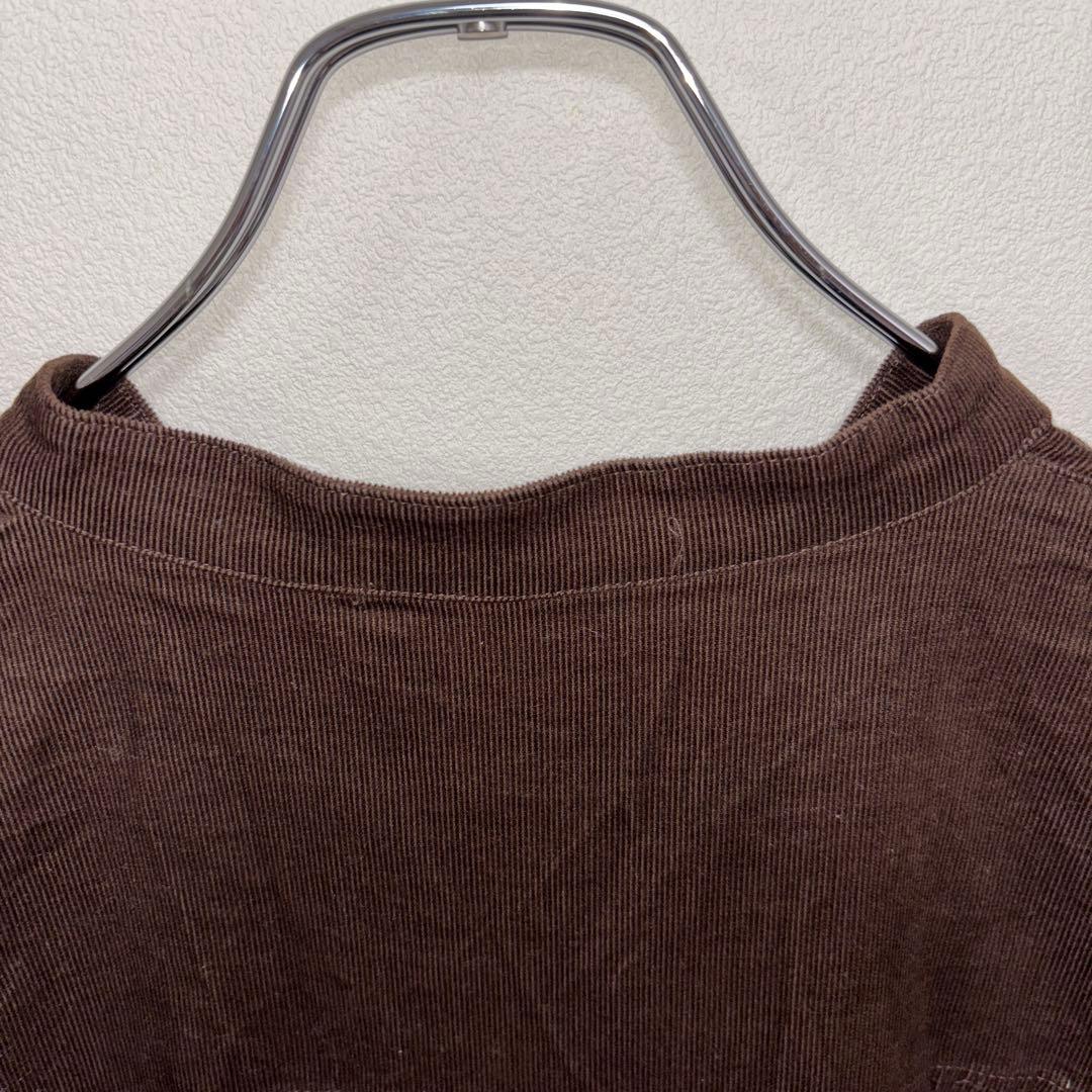 SHOO-LA-RUE ブラウンコーデュロイ長袖シャツワンピース M d743 14