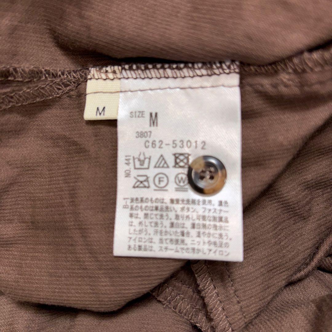 SHOO-LA-RUE ブラウンコーデュロイ長袖シャツワンピース M d743 19