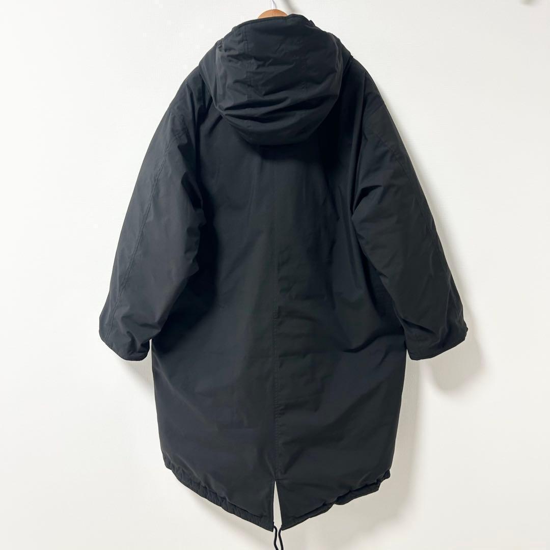 スピックアンドスパン　撥水フーデッドダウンコート　ブラック　38 2