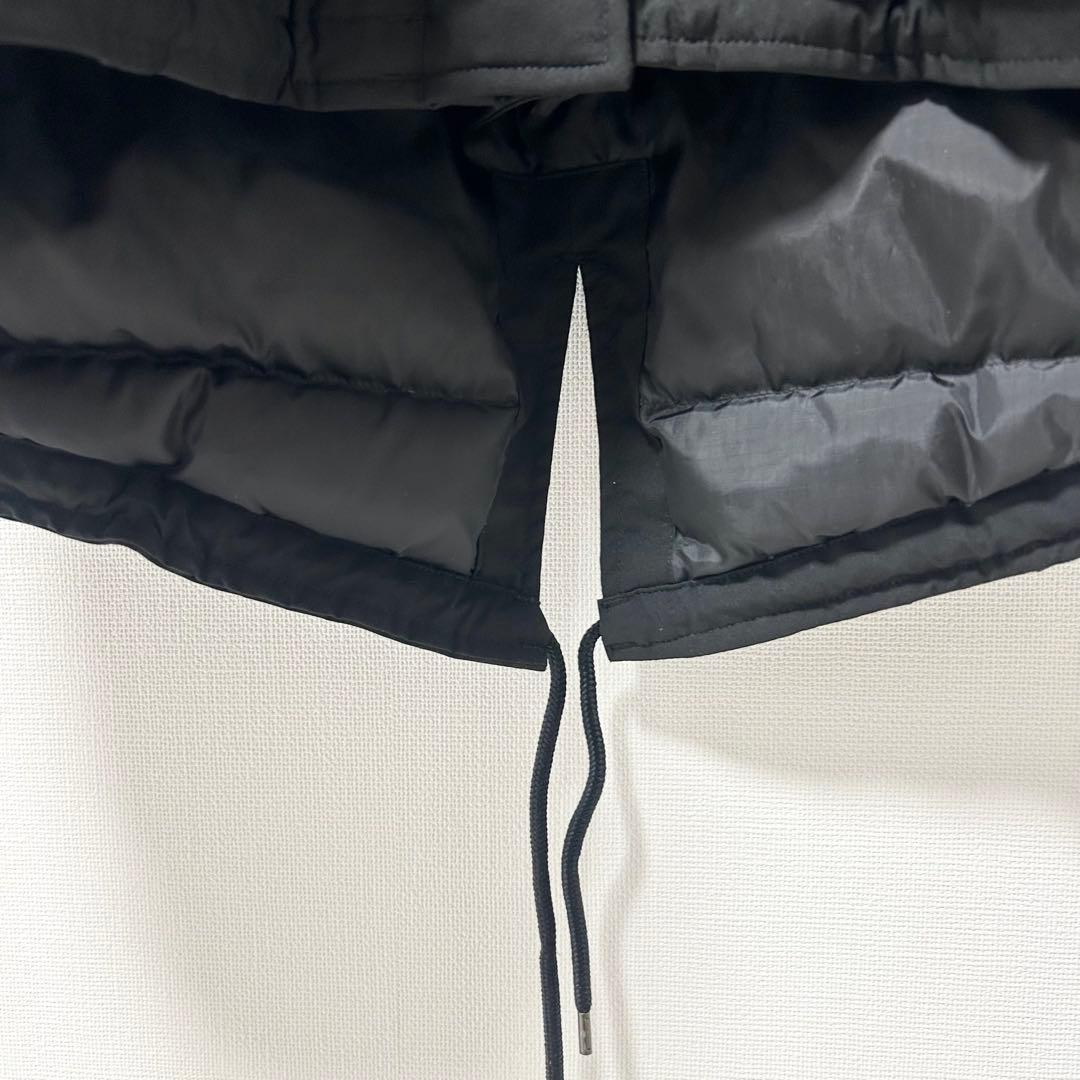 スピックアンドスパン　撥水フーデッドダウンコート　ブラック　38 7