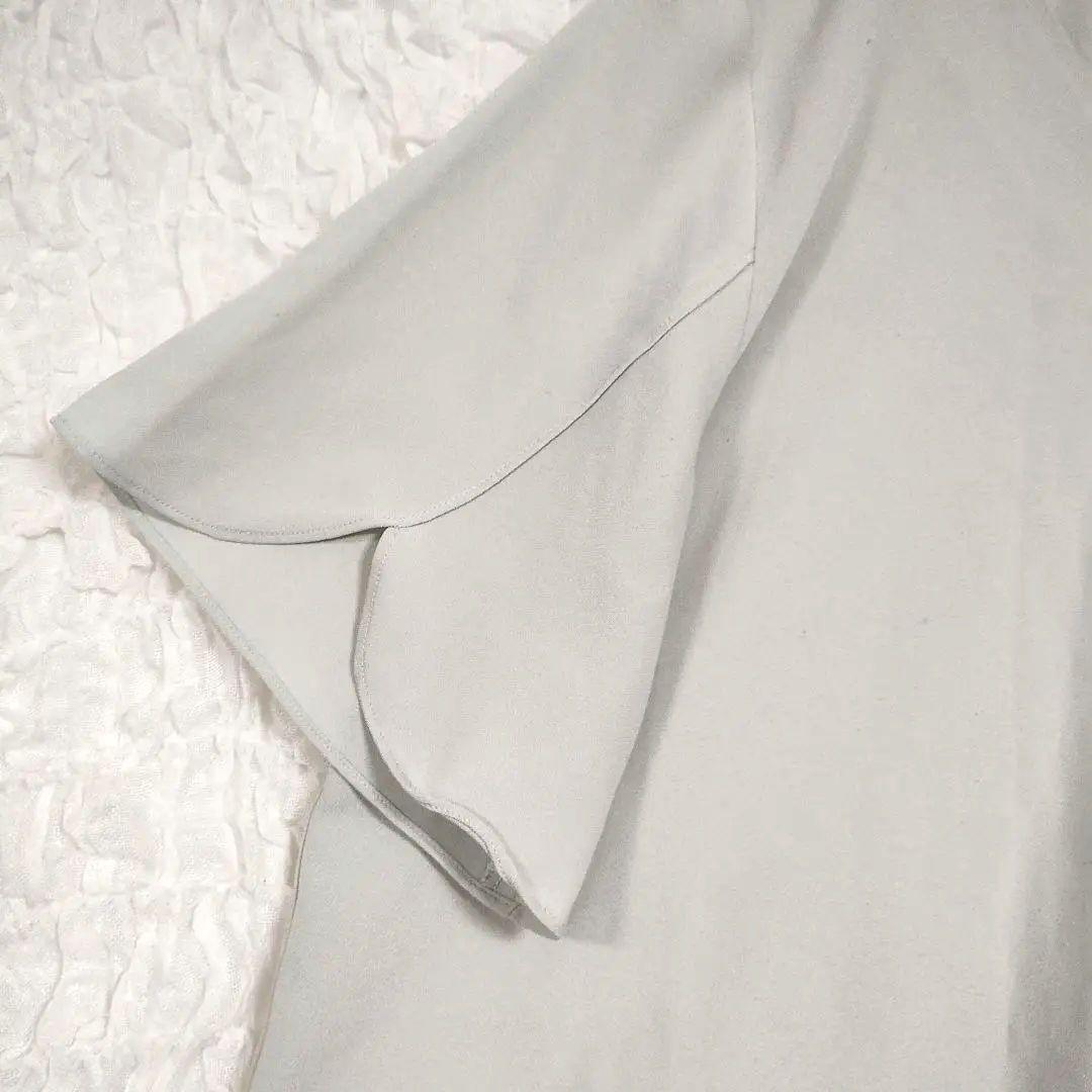 anysis エニィスィス グレー Vネック フレア袖シャツ S 軽い シンプル 3