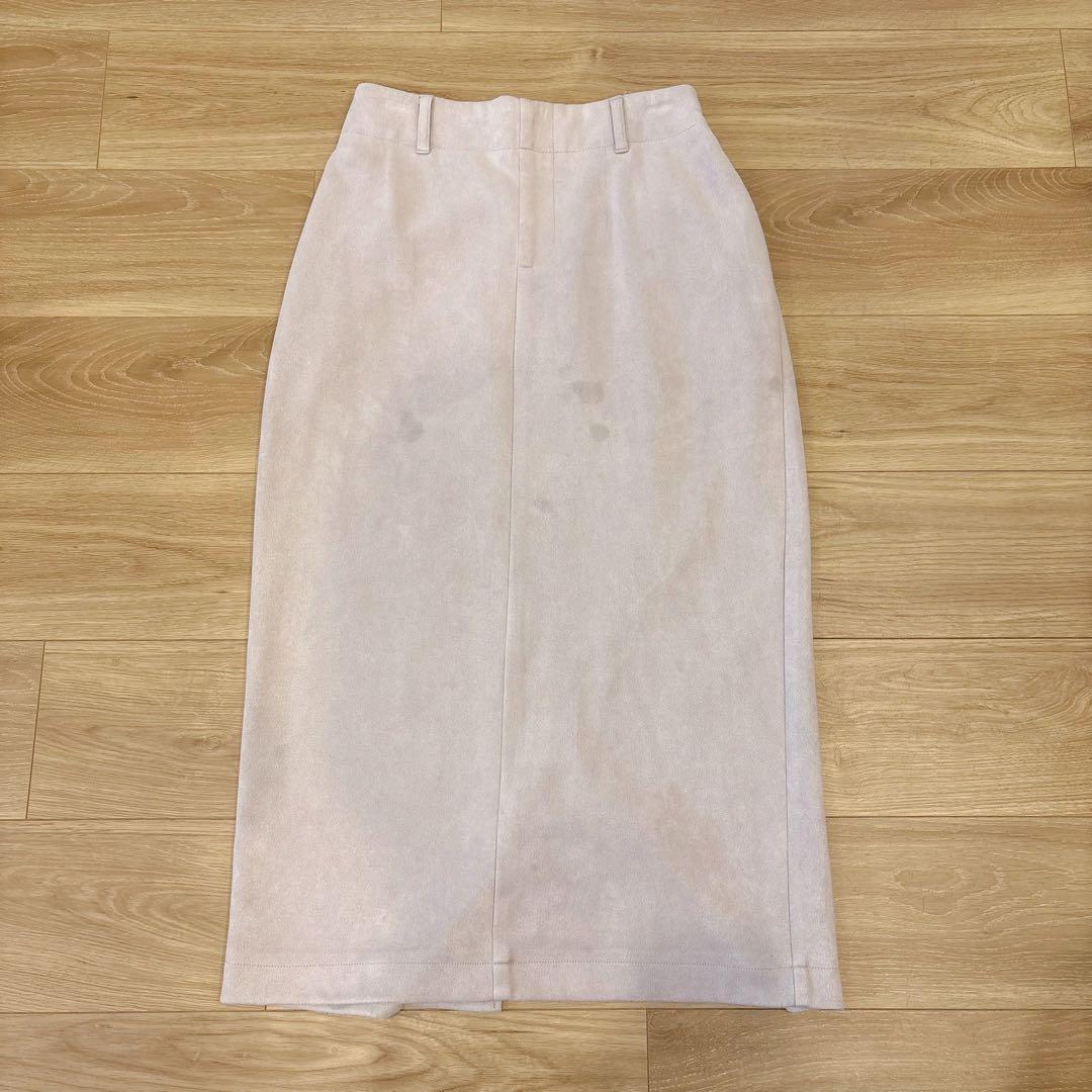 .CHIPCLIP タイトスカート ロング　スリット ベージュ M ウエストゴム