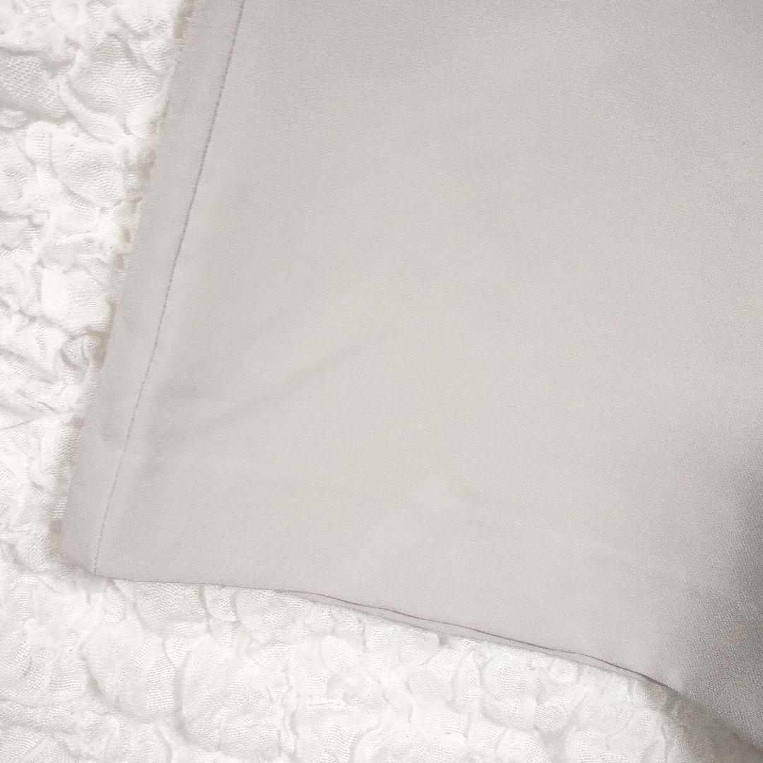 プロポーション ライトグレー ワイドパンツ 装飾ボタン付き S 春 カジュアル 3