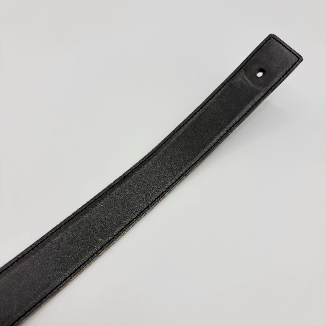 ⭐️良品⭐️ エルメス レザー ベルト 80 ブラック ブルージーン 5