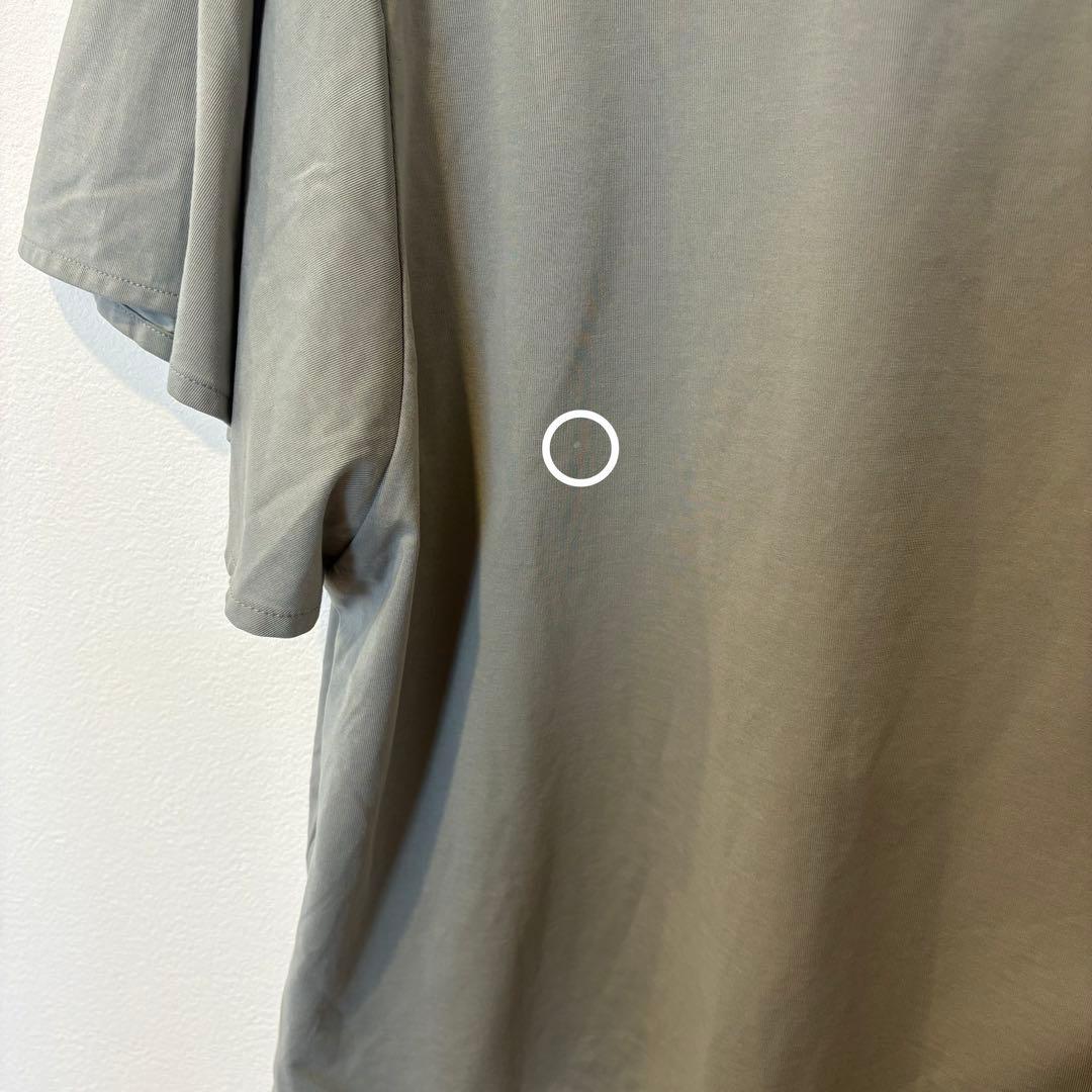 グローバルワーク Vネック カットソー 半袖 Tシャツ　緑　グリーン　L 無地 6