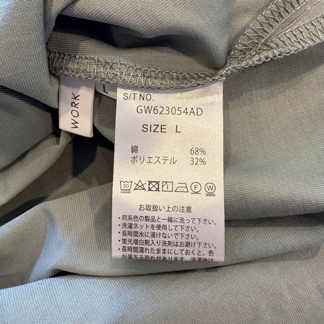 グローバルワーク Vネック カットソー 半袖 Tシャツ　緑　グリーン　L 無地 7